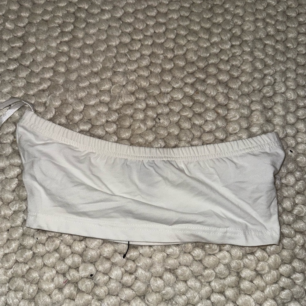 Missguided White Bandeau Top